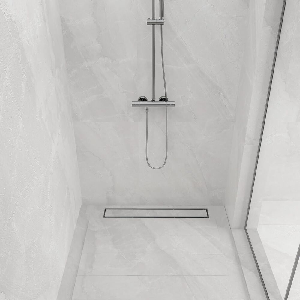 28-Inch Shootwin Linear Shower Drain w/ Tile Insert Grate MATTE BLACK NIB